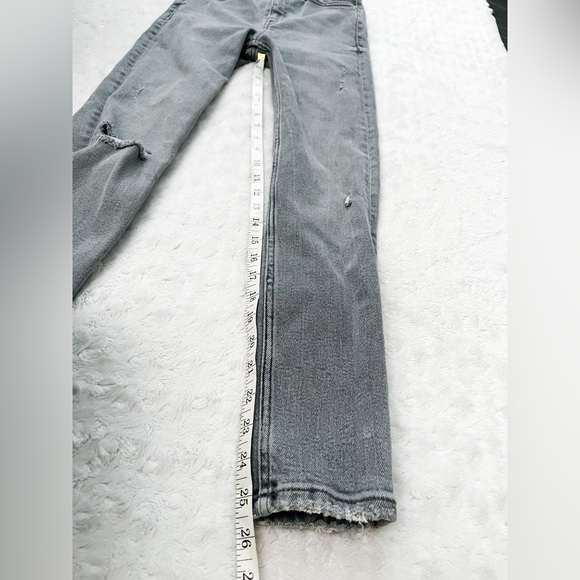 ZARA Gray High Rise Distressed Skinny Ankle Jeans - Picture 11 of 12